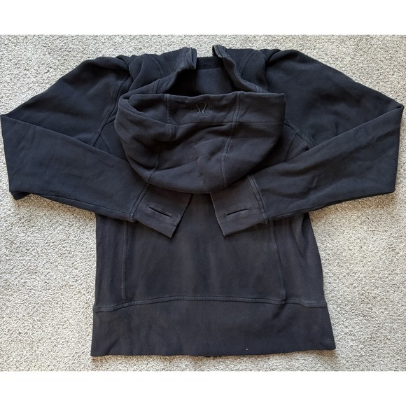 Lululemon Scuba Hoodie Hoody Jacket Black Full Zip Women's Size 8 Medium M - Picture 5 of 6